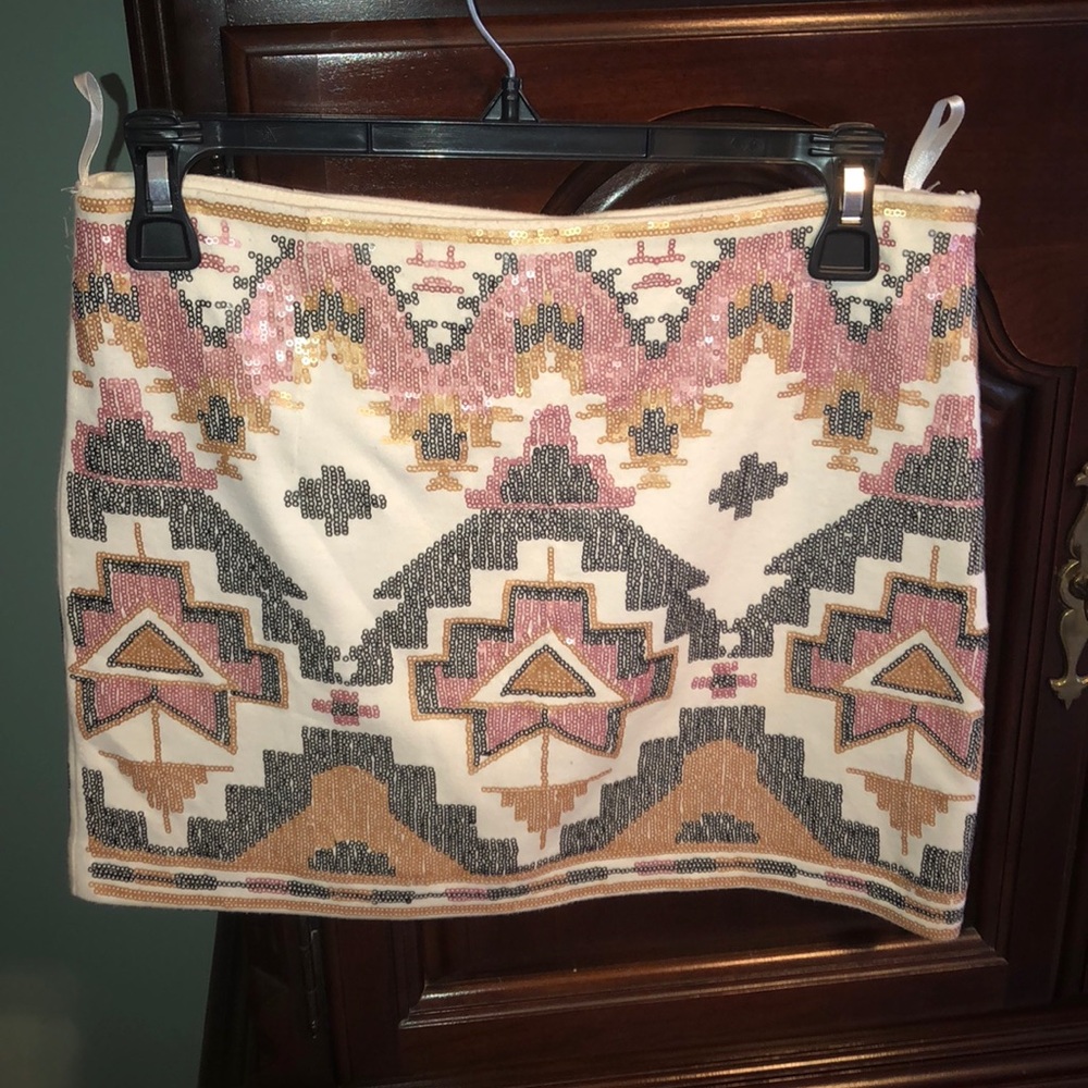 Karlie sequen pattern skirt